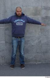 Whole Body Man T poses Overweight Standing Street photo references